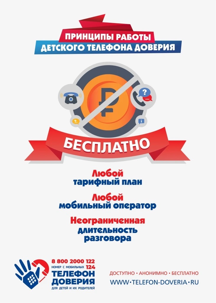 ПРИНЦИПЫ РАБОТЫ ДЕТСКОГО ТЕЛЕФОНА ДОВЕРИЯ