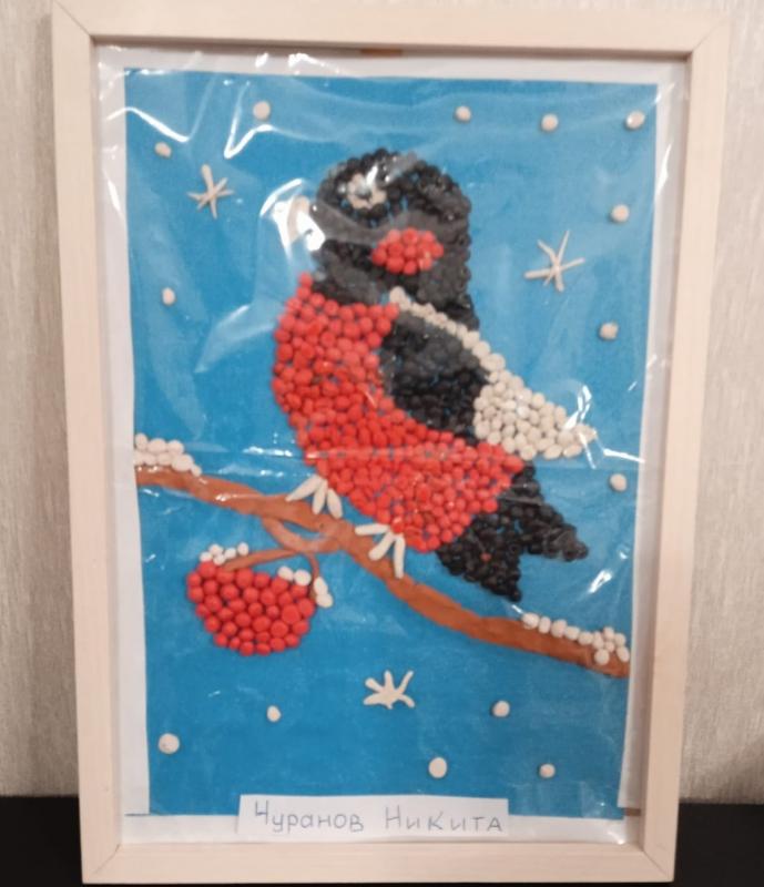 СНЕГИРЬ НА РЯБИНЕ